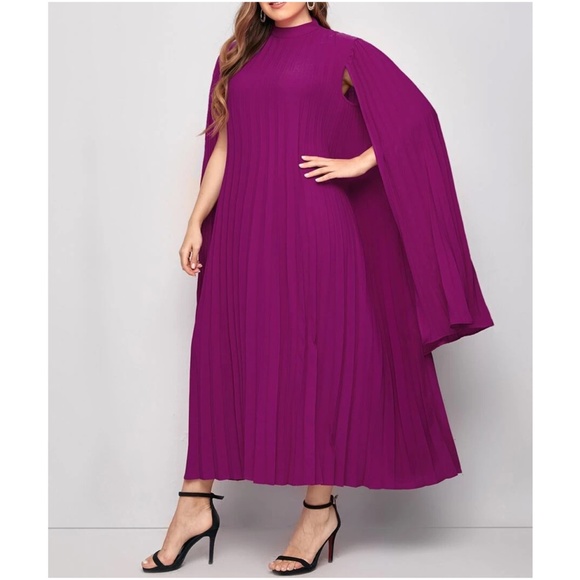 Classic Pleated Evening Formal Evening Party Dress - Picture 10 of 12